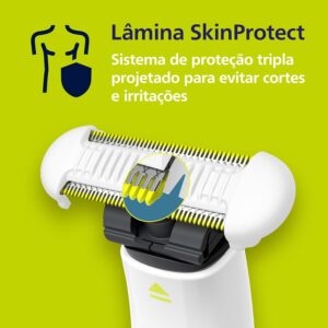 Aparador de Pelos Íntimo Philips OneBlade Intimate À prova d'água | QP1924/10, Bivolt - Imagem 7