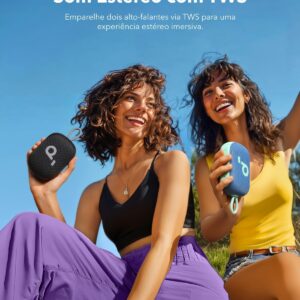 Caixa de Som Portáteis Soundcore Select 4 go da Anker, Bluetooth | 20H de Reprodução, IP67 à Prova d'Água e Poeira, Flutuante, Som Potente, Ideal para Ambientes Internos, Externos e Passeios - Imagem 6