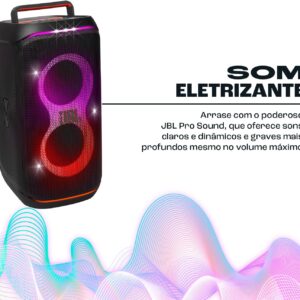 Caixa de Som JBL PartyBox Club 120, Bluetooth, 160W RMS | Som JBL Pro Sound, Show de Luzes, À Prova de Respingos, Preta - Imagem 2