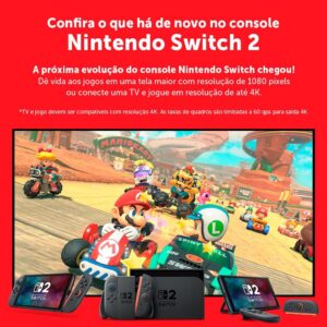 Nintendo, Console, Nintendo Switch 2, Nacional, Portátil e Doméstico, Bateria de até 9 Horas, Inclui Joy-Con com Suporte e Alças, 1 ano de Garantia - Modelo Nacional de Tomada - Imagem 4