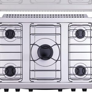 Fogão 5 bocas Atlas Mônaco Plus Preto com Acendimento Automático e Mesa Inox - Imagem 5