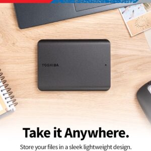 HD Externo Toshiba 1TB Canvio Basics | Preto, HDTB510XK3AA - Imagem 4