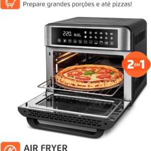 MONDIAL Fritadeira Air Fryer Forno Oven Digital 25L, Preto/Inox, 2000W, 110V - AFO-25L-BI - Imagem 4