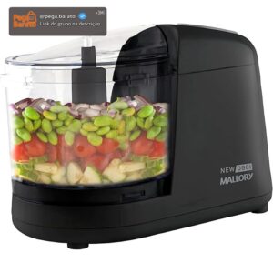 Mini Processador Mallory New Oggi – 150W, 350ml, Corte, Trituração e Moagem, Pés Antiderrapantes, Sistema de Segurança - 220V - Imagem 1