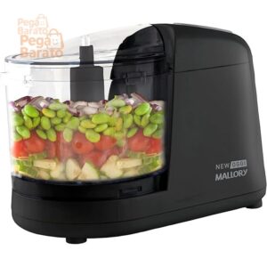 Mini Processador Mallory New Oggi, 150W, 350ml, 220V | Corte, Trituração e Moagem, Pés Antiderrapantes, Sistema de Segurança - Imagem 1