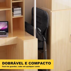 Poltrona Ergonomica Longue, 3 Posições, Poltrona do papai de praia Reclinavel Portátil Resistente para Sala de Estar/Sala de Jantar, Poltrona para sala de Estudo Suporta Até 80 kg - Imagem 8