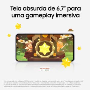 Celular Samsung Galaxy A36 5G 128GB, 6GB RAM, Câmera 50MP, IP67, Super AMOLED 6.7", Recursos AI, Branco - Imagem 4