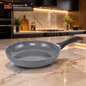 Frigideira Cerâmica Premium Antiaderente Indução Gás Elétrico Cabo Baquelite Silicone Premium Saudável Sem Óleo Alta Durabilidade Fácil Limpeza Panela Antiaderente Profissional Cozinha Moderna - Imagem 1