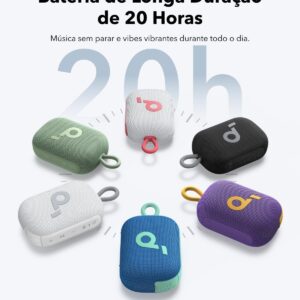 Caixa de Som Portáteis Soundcore Select 4 go da Anker, Bluetooth | 20H de Reprodução, IP67 à Prova d'Água e Poeira, Flutuante, Som Potente, Ideal para Ambientes Internos, Externos e Passeios - Imagem 2