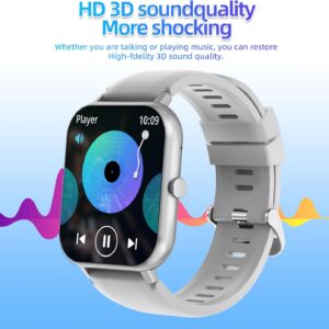 Bettdow SmartWatch, relogio smartwatch feminino com 1.83" Ecrã tátil, à prova d'água IP67, Recebimento de Notificações, relogio masculino com 100+ Modos Esportivos Faz e Recebe Ligações (Rosa) - Imagem 3