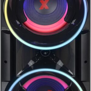 Amvox Torre de Som Amplificada ATX 1600M Pancadão, 1600W RMS, Bluetooth, Equalizador, Bivolt, Display e Iluminação em LED - Imagem 2