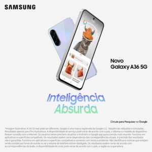 Celular Samsung Galaxy A36 5G 128GB, 6GB RAM, Câmera 50MP, IP67, Super AMOLED 6.7", Recursos AI, Branco - Imagem 9