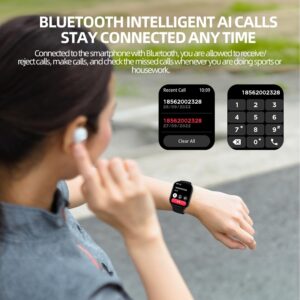 Relógio Inteligente Bluetooth FB025 Dourado Champanhe - 1.83" Tela HD, 7 Dias de Bateria, à Prova D'água IP68, Mais de 100 Modos Esportivos e Chamadas por Viva-voz - Imagem 5