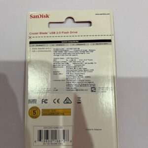 Pen Drive USB Flash Drive Cruzer Blade 128GB Sandisk - Imagem 4