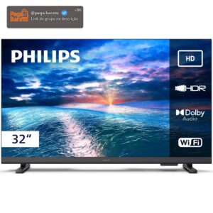 PHILIPS, Smart TV, 32" HD, 32PHG6910/78, HDR10, HDMI, USB, Dolby Audio, Wi-Fi - Imagem 1