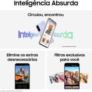 Celular Samsung Galaxy A36 5G 128GB, 6GB RAM, Câmera 50MP, IP67, Super AMOLED 6.7", Recursos AI, Branco - Imagem 2