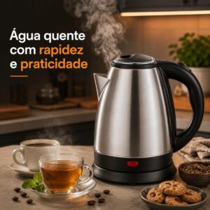 Chaleira Elétrica Inox 1,8 Litro (220v) - Imagem 2