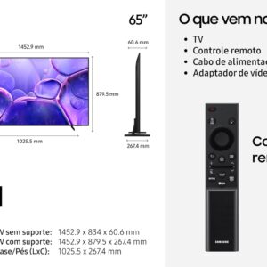 Smart TV Samsung 65" Crystal UHD 4K | U8100F, 2025 - Imagem 9