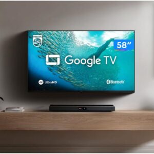 Smart TV 58" 4K UHD LED Philips 58PUG7019/78 Wi-Fi Bluetooth Google Assistente 3 HDMI 2 USB - Imagem 3