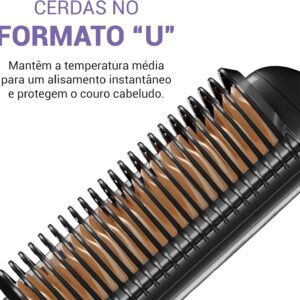 Escova Alisadora Philco Bivolt 210°C PEA01A BIVOLT - Imagem 3