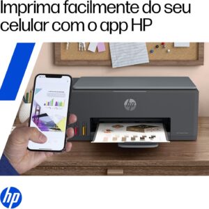 Impressora Multifuncional HP Smart Tank 589 Tanque de Tinta | Colorida, Wi-Fi, USB, Alta Economia, Copiadora e Scanner, 5D1A8A - Imagem 6