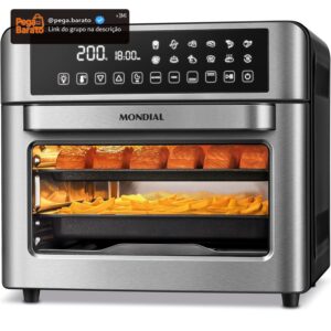 MONDIAL Fritadeira Air Fryer Forno Oven Digital 25L, Preto/Inox, 2000W, 110V - AFO-25L-BI - Imagem 1