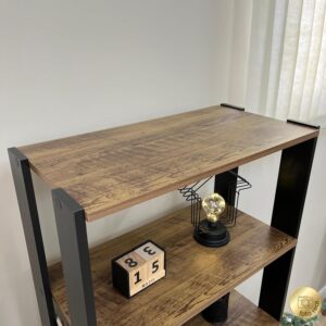 Estante Organizadora com porta basculante MATCH cor Pinho/Preto - Artely - Imagem 16