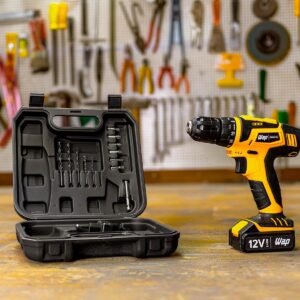 Parafusadeira e Furadeira WAP à Bateria 12V BPF-12K3 | Kit de 13 Acessórios e Maleta, Empunhadura Emborrachada, Bivolt - Imagem 2