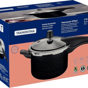 Panela de Pressão Tramontina Vancouver Effect, Preto | em Alumínio, Revestimento Antiaderente Starflon Max, 20 cm, 4,5 L - Imagem 5