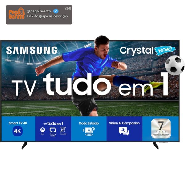 Samsung Smart TV 65" Crystal UHD 4K U8100F 2025