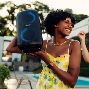 Caixa de Som WAAW by ALOK INFINITE 100 Bluetooth, 100W RMS | Tipo Torre, Até 14h de Autonomia, 4 Alto-Falantes, TWS - Imagem 3