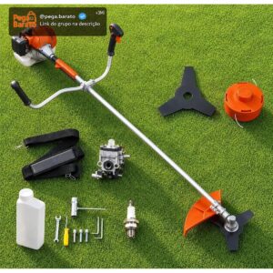 Roçadeira Profissional kNakasaki 75CC 3,6HP Gasolina Completa - Imagem 1