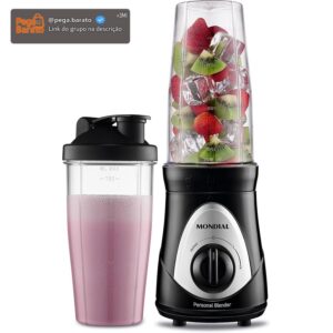 MONDIAL Personal Blender 220V, Preto/Cinza - DG-01 - Imagem 1