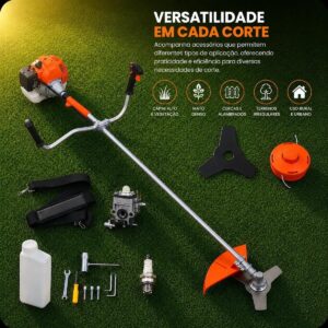 Roçadeira Profissional kNakasaki 75CC 3,6HP Gasolina Completa - Imagem 7