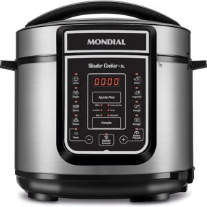 Panela de Pressão Digital MONDIAL, 5L, 220V, Preto | Master Cooker, 900W, PE-38 - Imagem 1