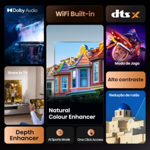 Hisense Smart TV FHD 40" Polegadas 40A4NV com HDR10, DTS Virtual X, Compatibilidade Alexa e Google Home - Imagem 2