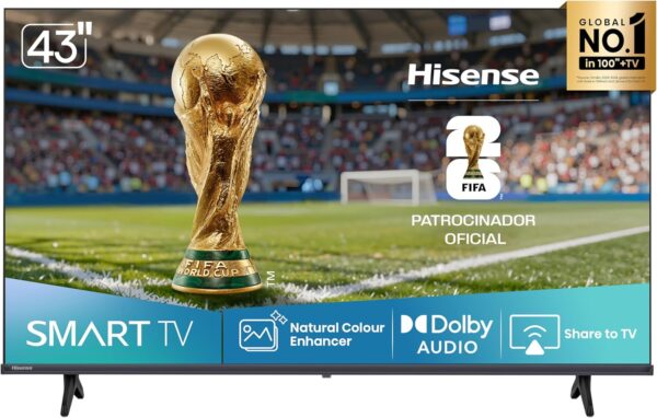 Smart TV Hisense FHD 43" Polegadas 43A4NV | com HDR10, DTS Virtual X, Compatibilidade Alexa e Google Home