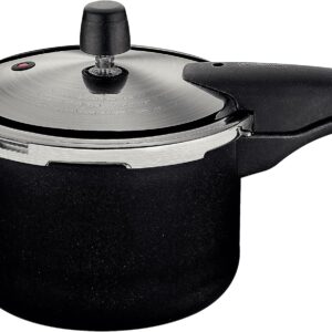 Panela de Pressão Tramontina Vancouver Effect, Preto | em Alumínio, Revestimento Antiaderente Starflon Max, 20 cm, 4,5 L - Imagem 1