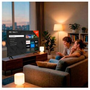 Smart TV 32" AOC HD DLED Série 5155 32S5155/78G Roku TV 2025 - Imagem 2