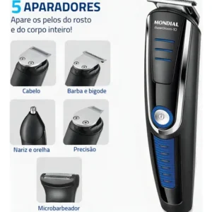 Aparador De Pelos Super Groom 10 Mondial 6W Bivolt BG-03 - Imagem 5