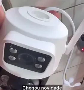 Camera Segurança Externa Lente Dupla Rastreamento Zoom A28b Cor Branco iCSee - Imagem 2