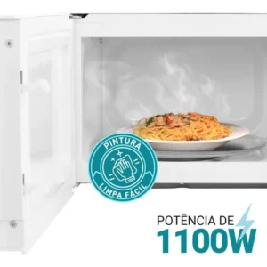 Micro-ondas Philco 20L Branco Pintura Limpa Fácil PMO23B - Imagem 7