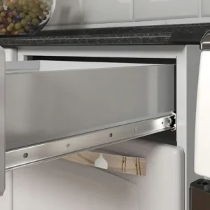 Balcão de Cozinha Itatiaia Aço 3 Portas 1 Gaveta Com Tampo de 105 CM Modelo Rose Branco Neve - Imagem 6