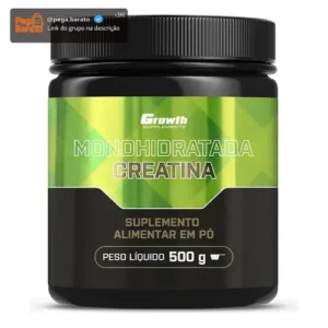 Creatina Monohidratada 500g Growth Supplements - Sem Sabor em Pó - Imagem 1