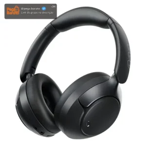 Headset QCY H3 Pro ANC 50dB Bluetooth 5.4 Multiponto 55h Cor Preto - Imagem 1