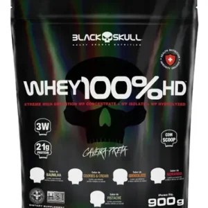 Suplemento en pó Black Skull Whey Protein Massa Muscular Proteína de Whey 100% HD sabor chocolate x 900g - Imagem 1