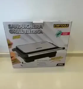 Grill E Sanduicheira Inox Antiaderente Torradeira 127v/220v - Imagem 2