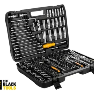 Jogo Soquetes Catracas Ferramentas Kit Chave 216 Peças Completa Oficina Master Maleta Tkf216 The Black Tools - Imagem 3