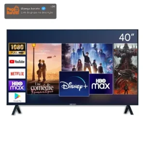 Smart Tv De 40 Weyon 40wdsnmx Com Tela Led Full Hd - Preto - Imagem 1