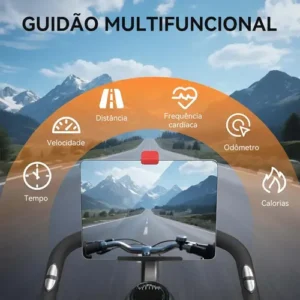 Bicicleta Ergométrica Spinning Rmira Conexão Bluetooth 12kg 150kg - Imagem 7